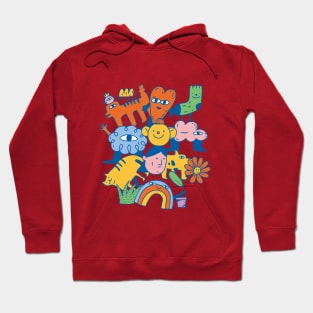 Weirdo Kawaii Japanese Cartoon Doodle Art Style Hoodie